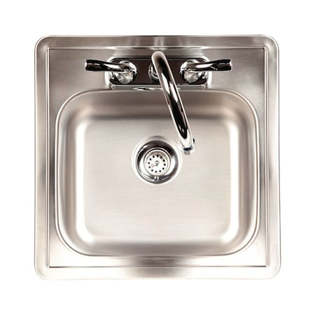 Keeney Mfg Kindred Stainless Steel Top Mount 15 in. W X 15 in. L Single Bowl Bar Sink FBFS602NKIT
